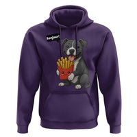 Funny Bonjour French Fries Hoodie Pitbull Dog Gift - Wonder Print Shop