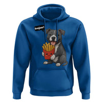 Funny Bonjour French Fries Hoodie Pitbull Dog Gift - Wonder Print Shop