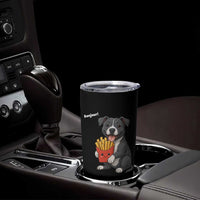 Funny Bonjour French Fries Tumbler Cup Pitbull Dog Gift
