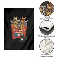Funny French Fries Bulldog Garden Flag Dog Lover Gift - Wonder Print Shop