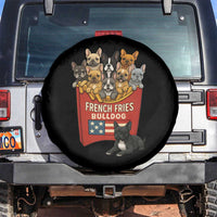 Funny French Fries Bulldog Spare Tire Cover Dog Lover Gift - Wonder Print Shop