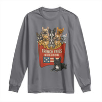 Funny French Fries Bulldog Long Sleeve Shirt Dog Lover Gift - Wonder Print Shop