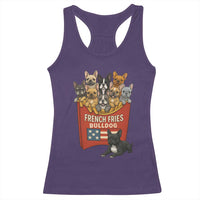 Funny French Fries Bulldog Racerback Tank Top Dog Lover Gift - Wonder Print Shop