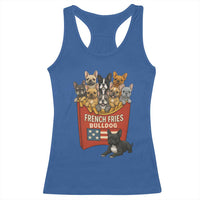 Funny French Fries Bulldog Racerback Tank Top Dog Lover Gift - Wonder Print Shop