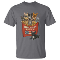 Funny French Fries Bulldog T Shirt Dog Lover Gift - Wonder Print Shop