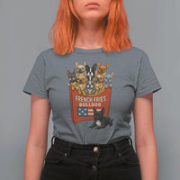 Funny French Fries Bulldog T Shirt For Women Dog Lover Gift - Wonder Print Shop