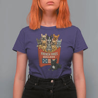 Funny French Fries Bulldog T Shirt For Women Dog Lover Gift - Wonder Print Shop