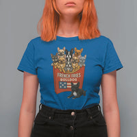 Funny French Fries Bulldog T Shirt For Women Dog Lover Gift - Wonder Print Shop