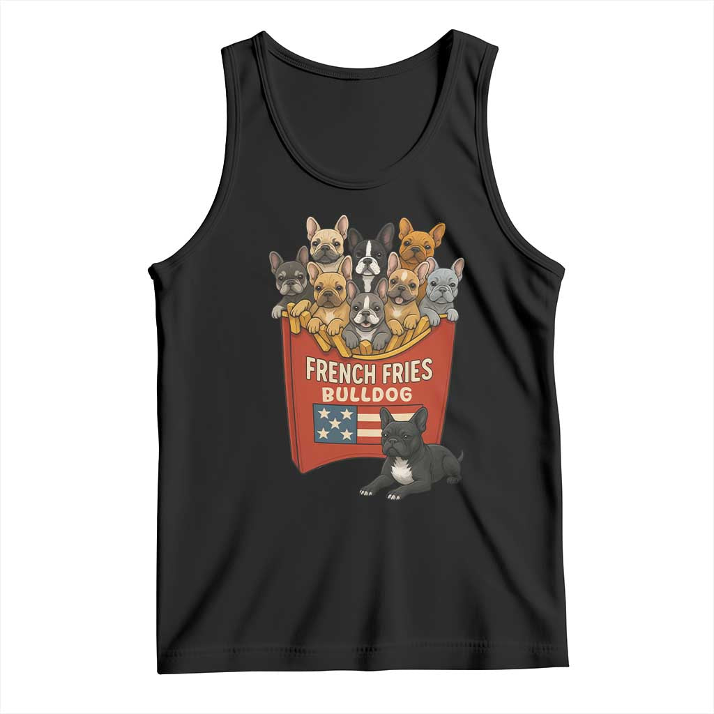 Funny French Fries Bulldog Tank Top Dog Lover Gift - Wonder Print Shop