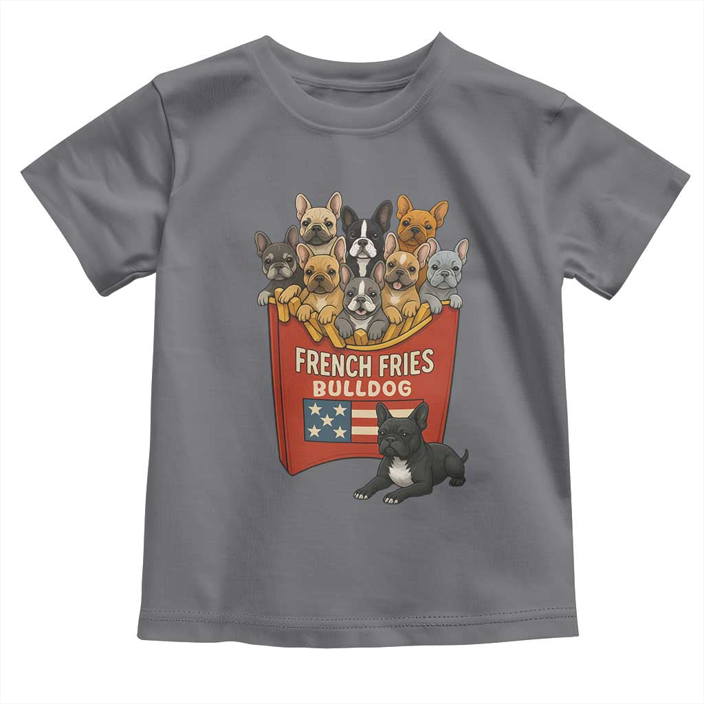 Funny French Fries Bulldog Toddler T Shirt Dog Lover Gift - Wonder Print Shop