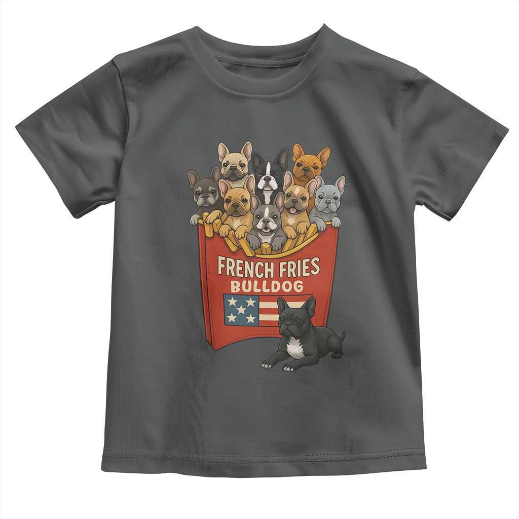 Funny French Fries Bulldog Toddler T Shirt Dog Lover Gift - Wonder Print Shop