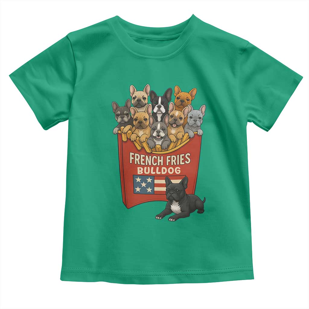 Funny French Fries Bulldog Toddler T Shirt Dog Lover Gift - Wonder Print Shop