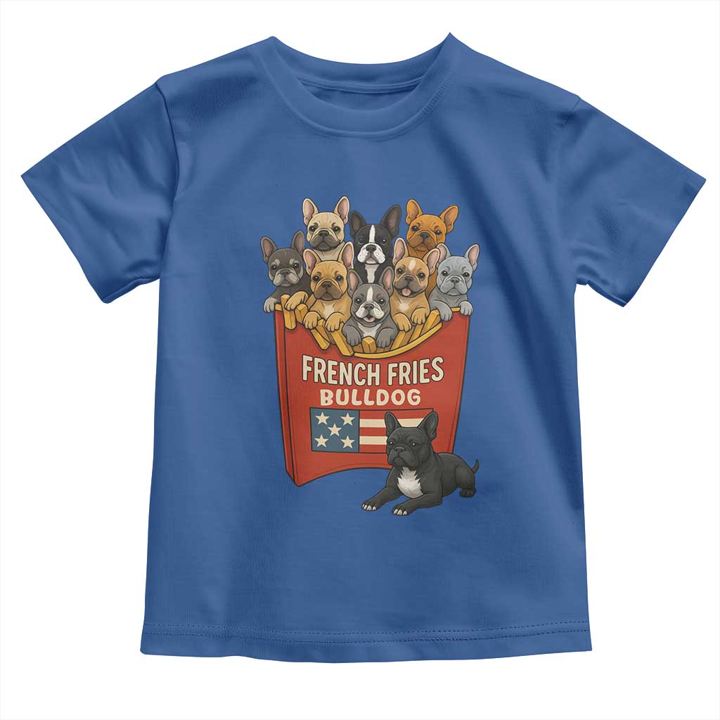 Funny French Fries Bulldog Toddler T Shirt Dog Lover Gift - Wonder Print Shop