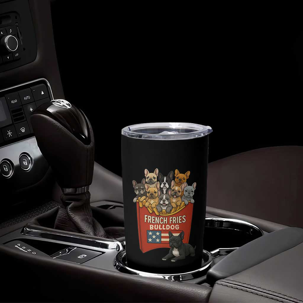 Funny French Fries Bulldog Tumbler Cup Dog Lover Gift