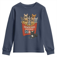 Funny French Fries Bulldog Youth Sweatshirt Dog Lover Gift - Wonder Print Shop