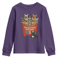 Funny French Fries Bulldog Youth Sweatshirt Dog Lover Gift - Wonder Print Shop