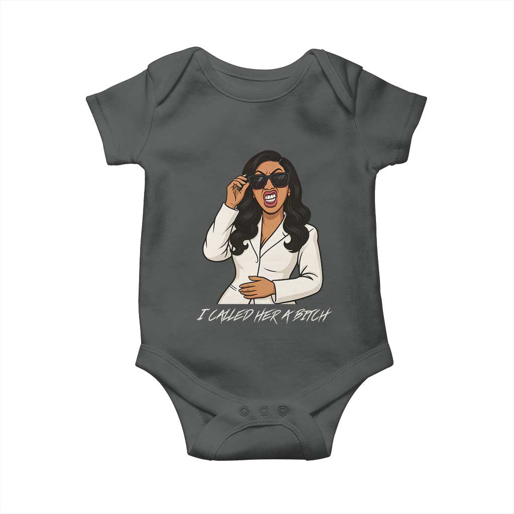 Funny Attitude Sarcasm Baby Onesie I Called Her A Bitch - Wonder Print Shop