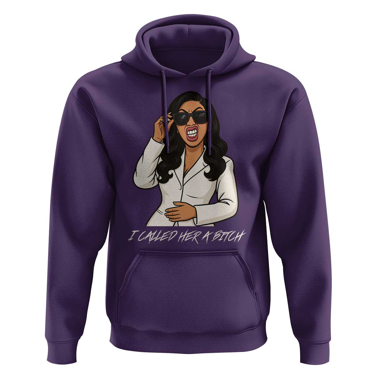 Funny Attitude Sarcasm Hoodie I Called Her A Bitch - Wonder Print Shop
