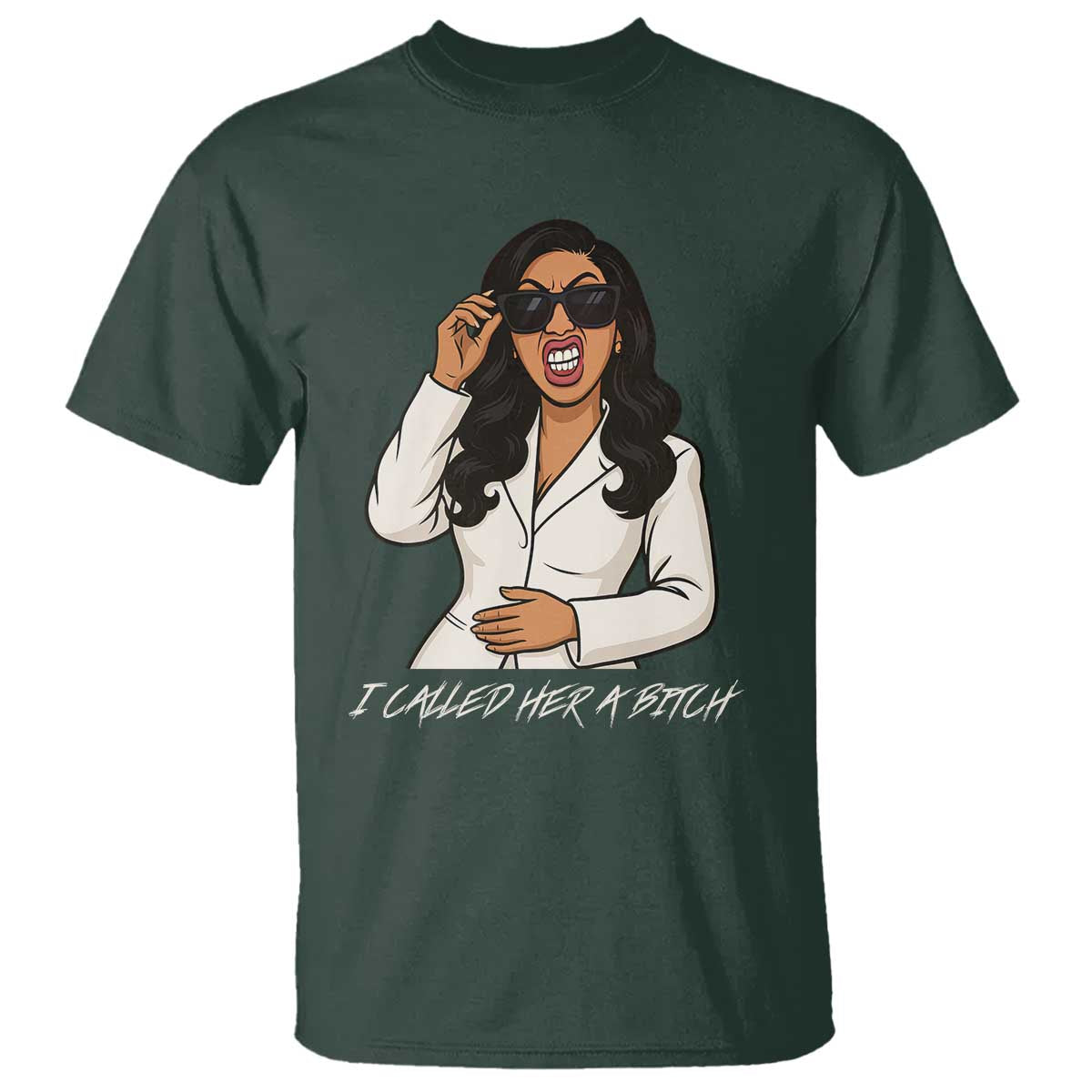 Funny Attitude Sarcasm T Shirt I Called Her A Bitch - Wonder Print Shop