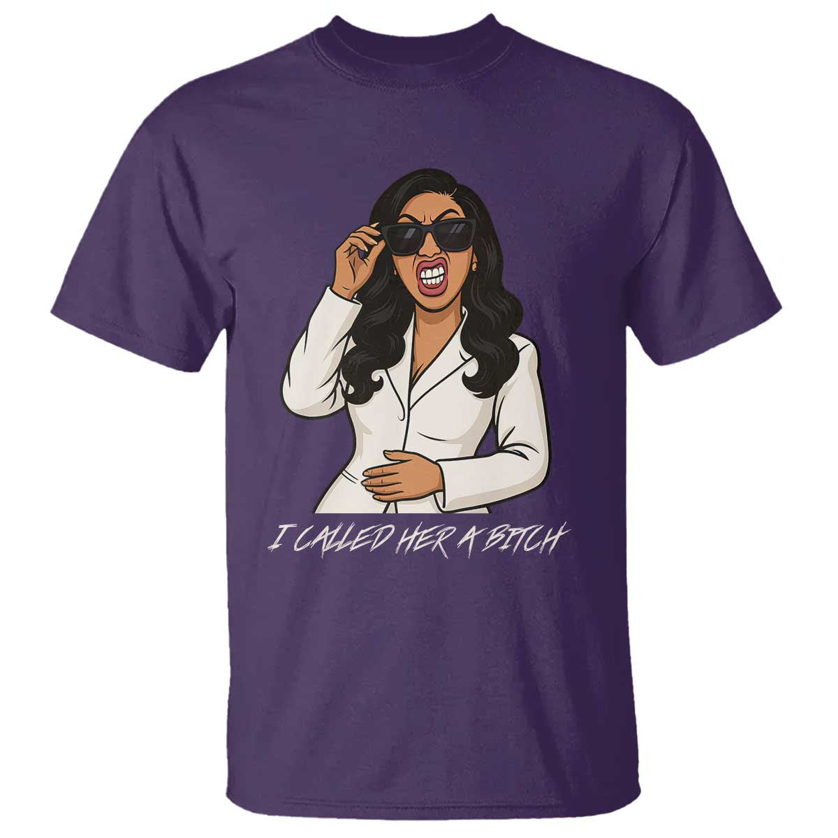 Funny Attitude Sarcasm T Shirt I Called Her A Bitch - Wonder Print Shop