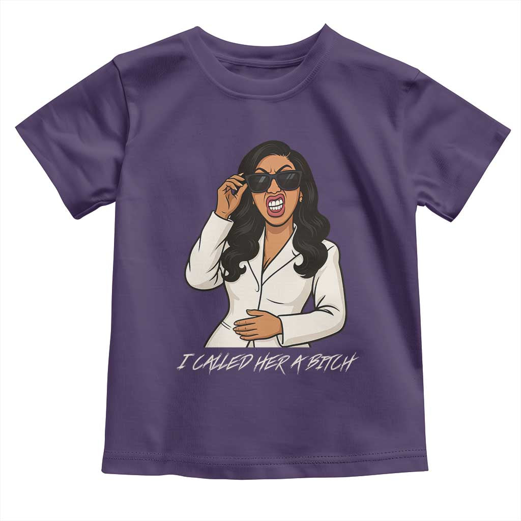 Funny Attitude Sarcasm Toddler T Shirt I Called Her A Bitch - Wonder Print Shop