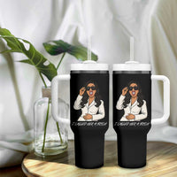Funny Attitude Sarcasm Tumbler With Handle I Called Her A Bitch