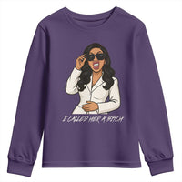 Funny Attitude Sarcasm Youth Sweatshirt I Called Her A Bitch - Wonder Print Shop