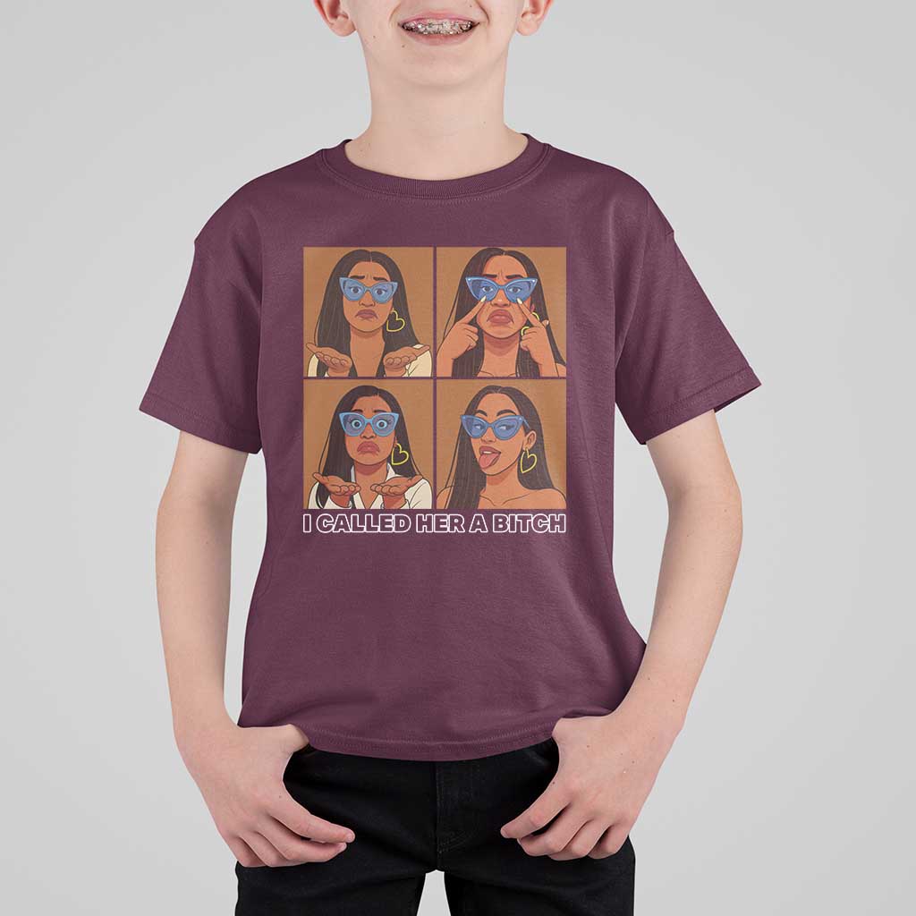 I Called Her A Bitch T Shirt For Kid Funny Court Sarcasm - Wonder Print Shop