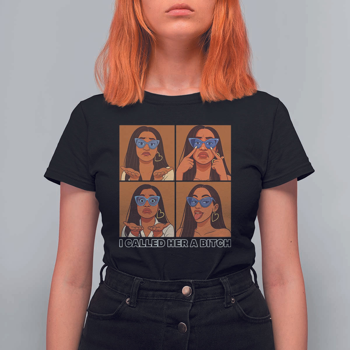 I Called Her A Bitch T Shirt For Women Funny Court Sarcasm - Wonder Print Shop