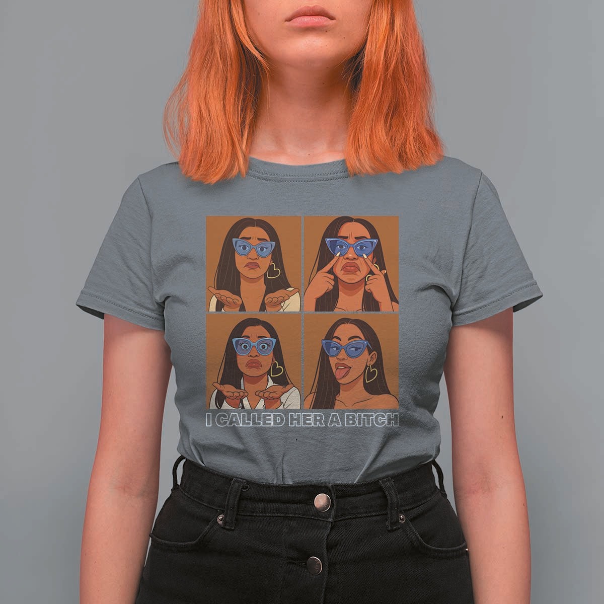 I Called Her A Bitch T Shirt For Women Funny Court Sarcasm - Wonder Print Shop