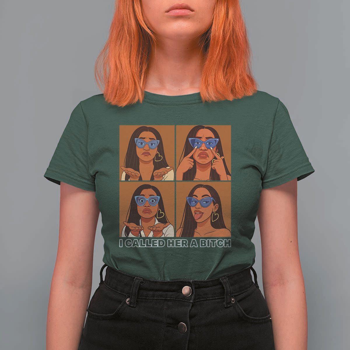 I Called Her A Bitch T Shirt For Women Funny Court Sarcasm - Wonder Print Shop