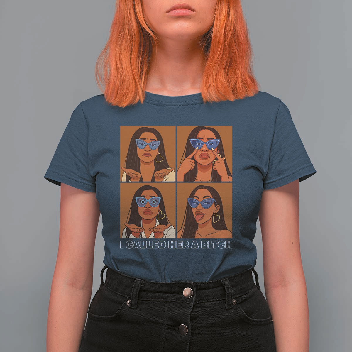 I Called Her A Bitch T Shirt For Women Funny Court Sarcasm - Wonder Print Shop