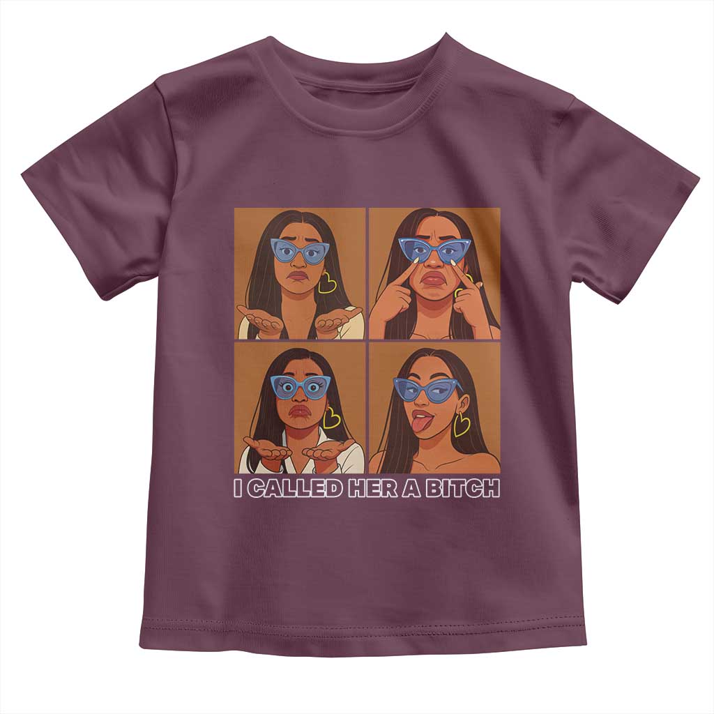I Called Her A Bitch Toddler T Shirt Funny Court Sarcasm - Wonder Print Shop