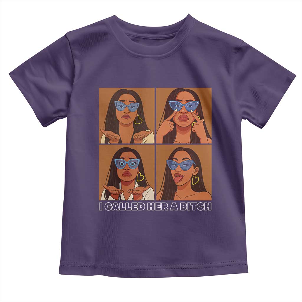 I Called Her A Bitch Toddler T Shirt Funny Court Sarcasm - Wonder Print Shop