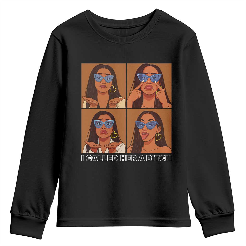 I Called Her A Bitch Youth Sweatshirt Funny Court Sarcasm - Wonder Print Shop