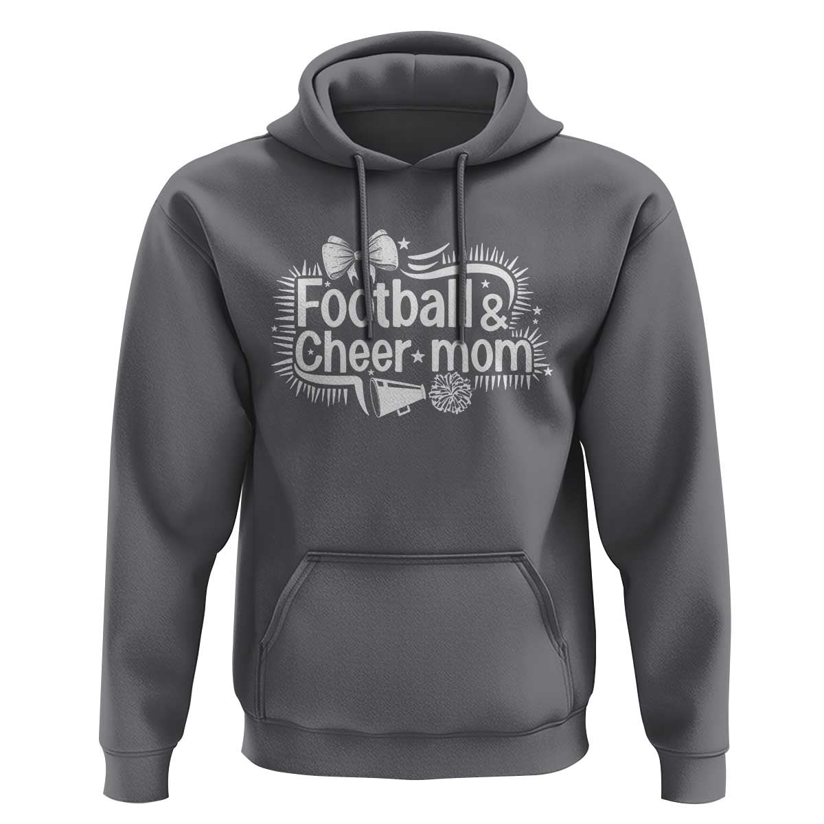 Football And Cheer Mom Quote Hoodie Sport Cheerleading Season Gift - Wonder Print Shop