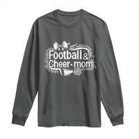 Football And Cheer Mom Quote Long Sleeve Shirt Sport Cheerleading Season Gift - Wonder Print Shop