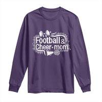 Football And Cheer Mom Quote Long Sleeve Shirt Sport Cheerleading Season Gift - Wonder Print Shop