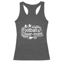 Football And Cheer Mom Quote Racerback Tank Top Sport Cheerleading Season Gift - Wonder Print Shop