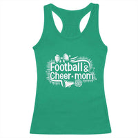 Football And Cheer Mom Quote Racerback Tank Top Sport Cheerleading Season Gift - Wonder Print Shop