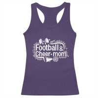 Football And Cheer Mom Quote Racerback Tank Top Sport Cheerleading Season Gift - Wonder Print Shop