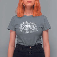 Football And Cheer Mom Quote T Shirt For Women Sport Cheerleading Season Gift - Wonder Print Shop