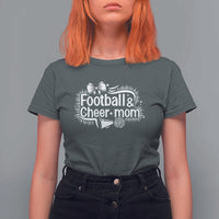 Football And Cheer Mom Quote T Shirt For Women Sport Cheerleading Season Gift - Wonder Print Shop