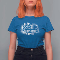 Football And Cheer Mom Quote T Shirt For Women Sport Cheerleading Season Gift - Wonder Print Shop