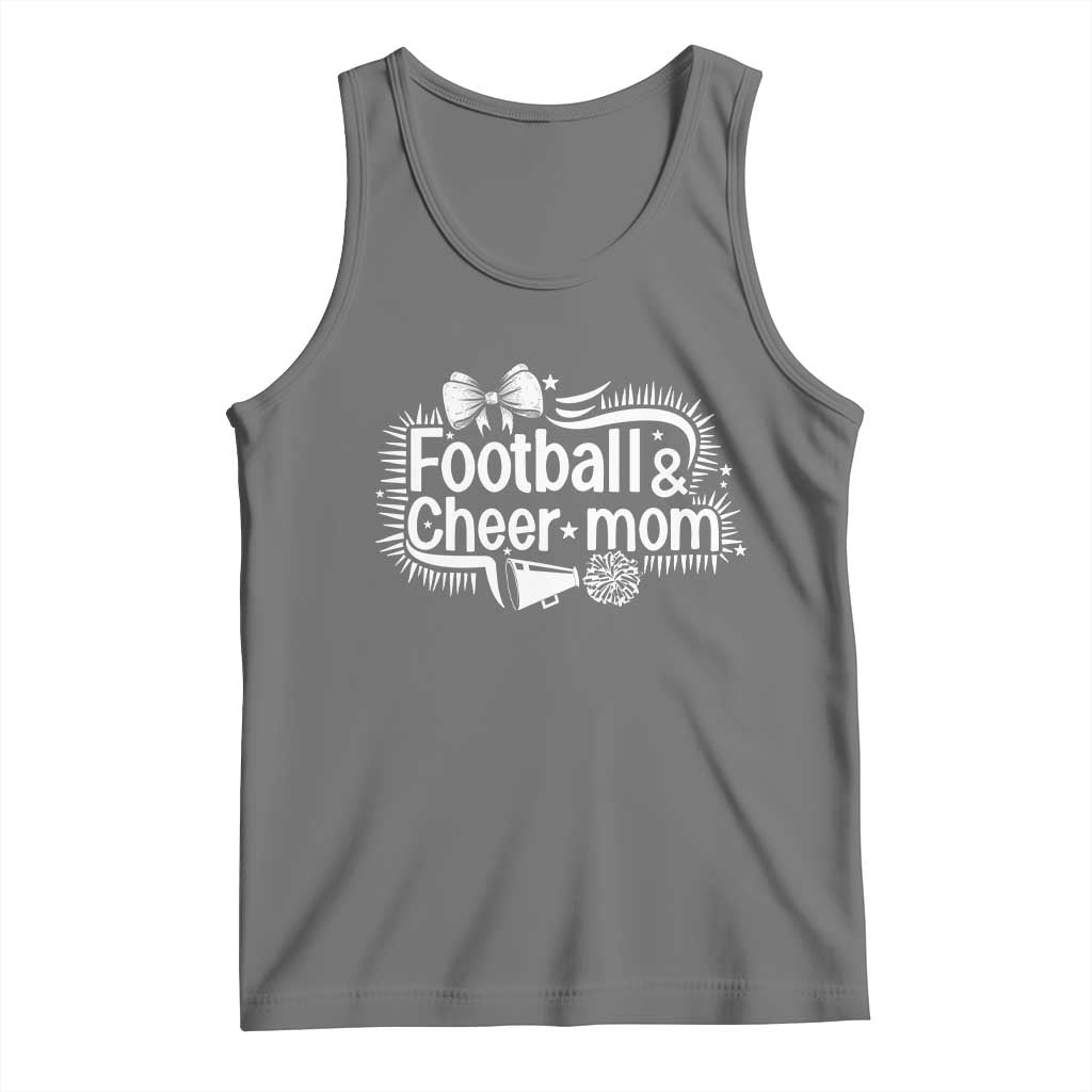 Football And Cheer Mom Quote Tank Top Sport Cheerleading Season Gift - Wonder Print Shop