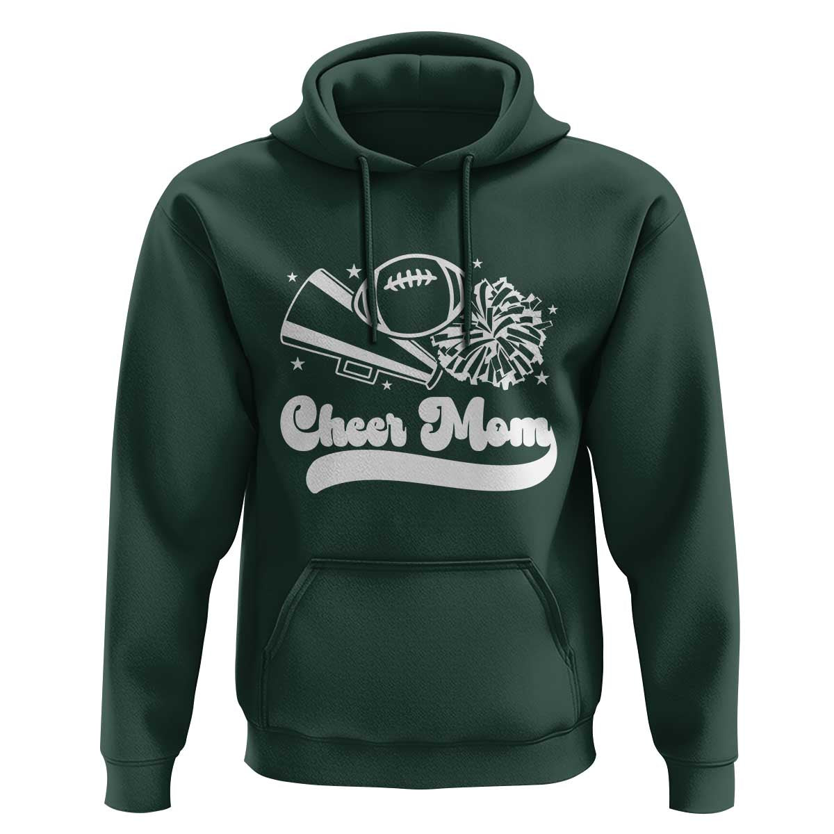 Cheer Mom Football Game Day Hoodie Cheerleader Team Spirit Gift - Wonder Print Shop