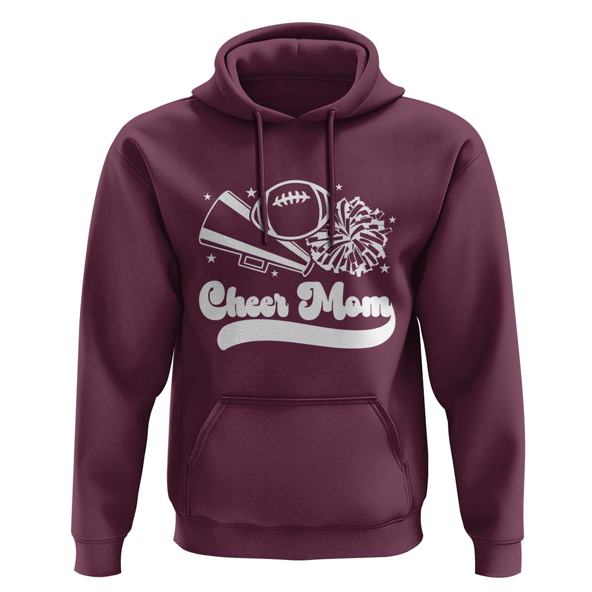 Cheer Mom Football Game Day Hoodie Cheerleader Team Spirit Gift - Wonder Print Shop