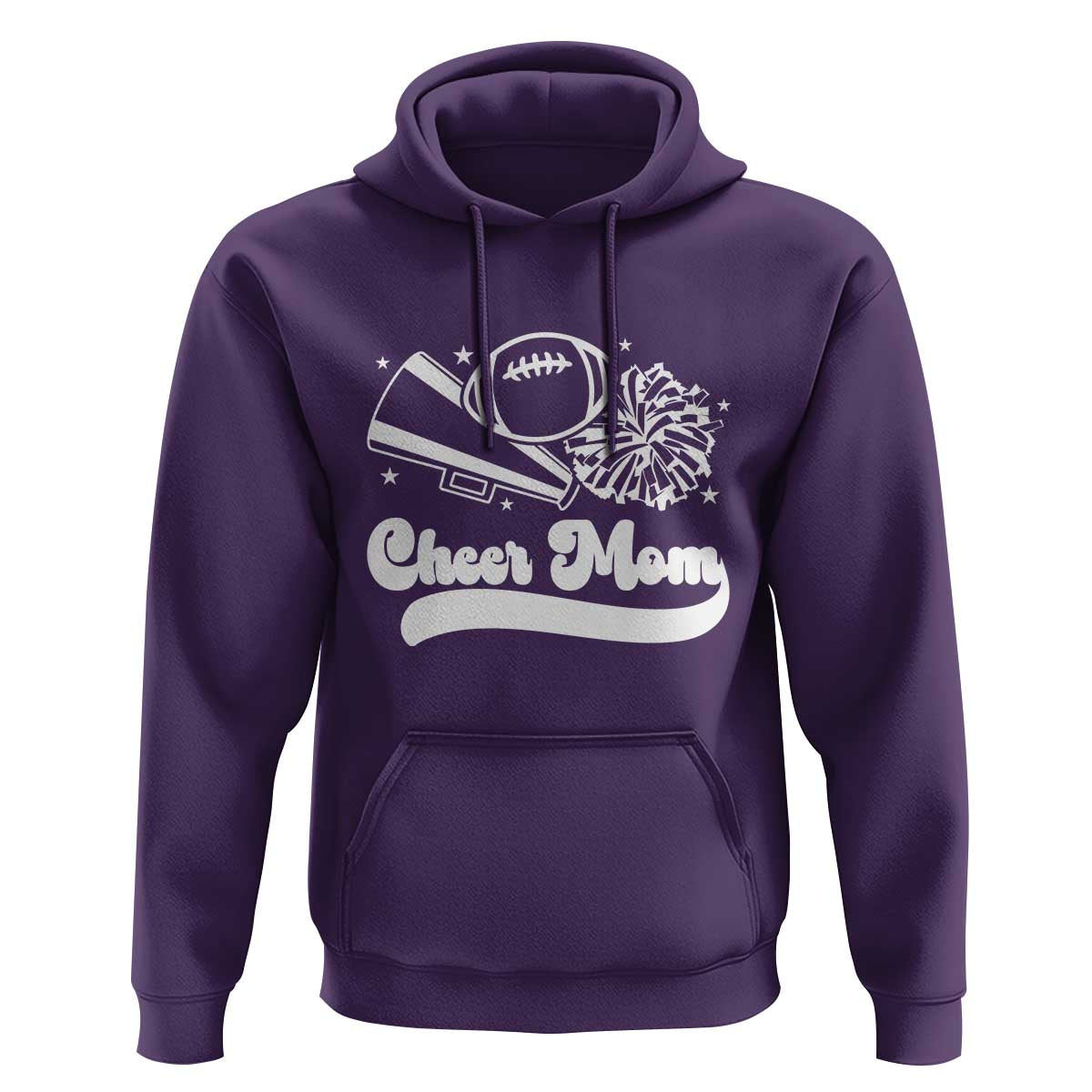 Cheer Mom Football Game Day Hoodie Cheerleader Team Spirit Gift - Wonder Print Shop