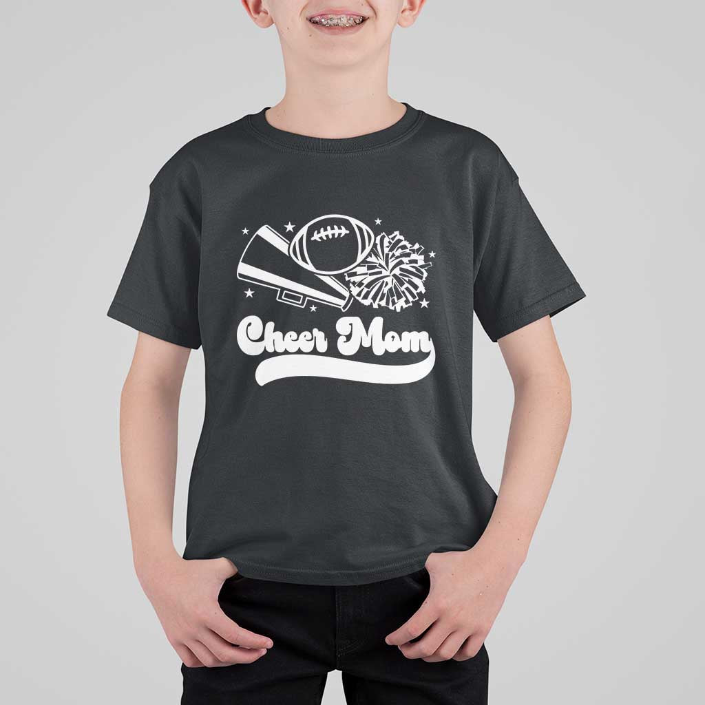 Cheer Mom Football Game Day T Shirt For Kid Cheerleader Team Spirit Gift - Wonder Print Shop
