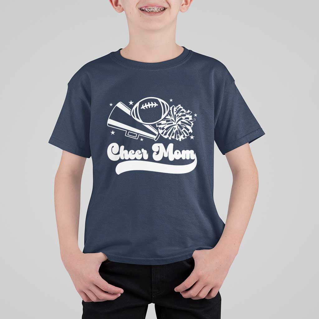 Cheer Mom Football Game Day T Shirt For Kid Cheerleader Team Spirit Gift - Wonder Print Shop